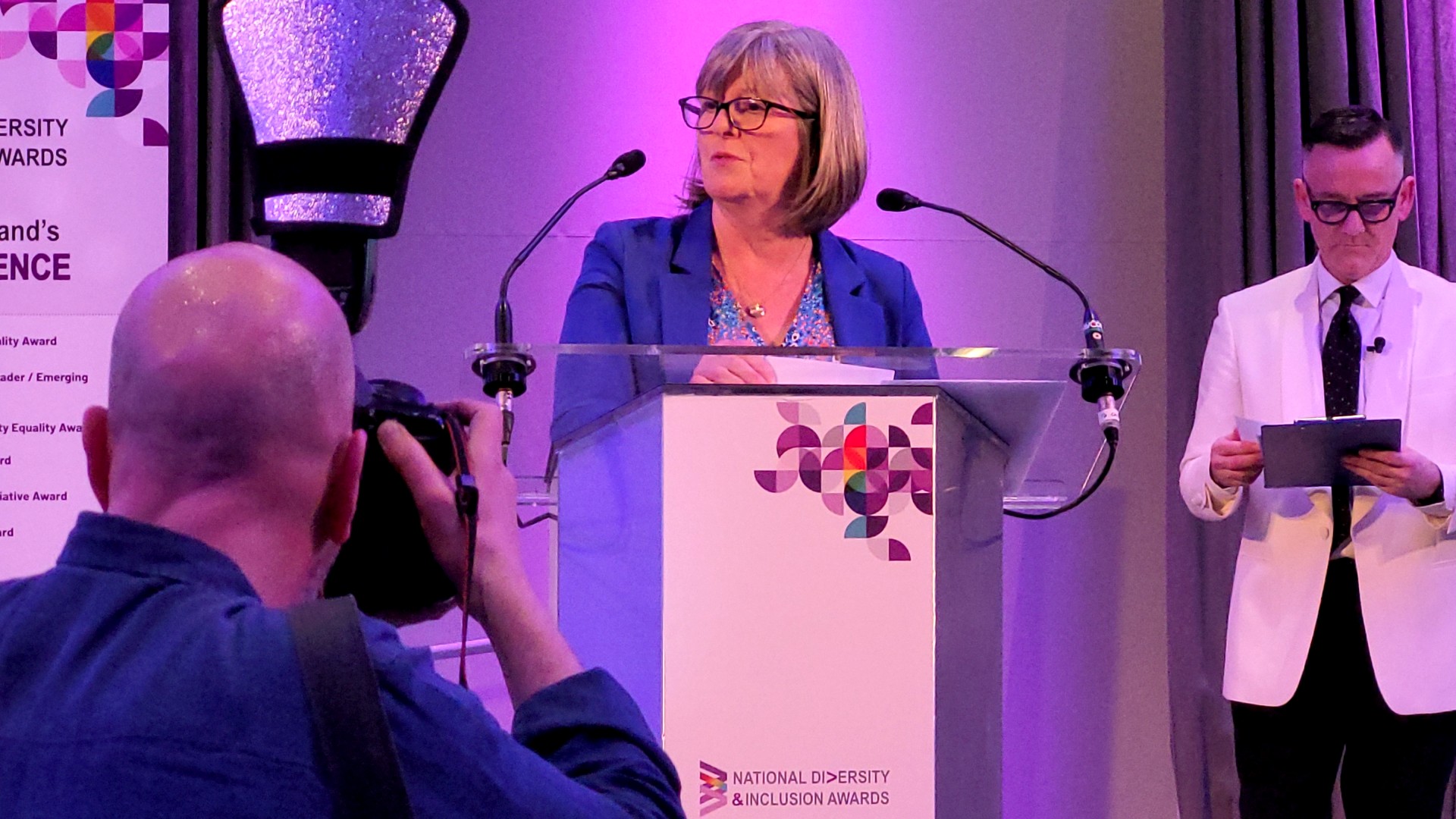 Margaret McCabe with staff from IDA Ireland