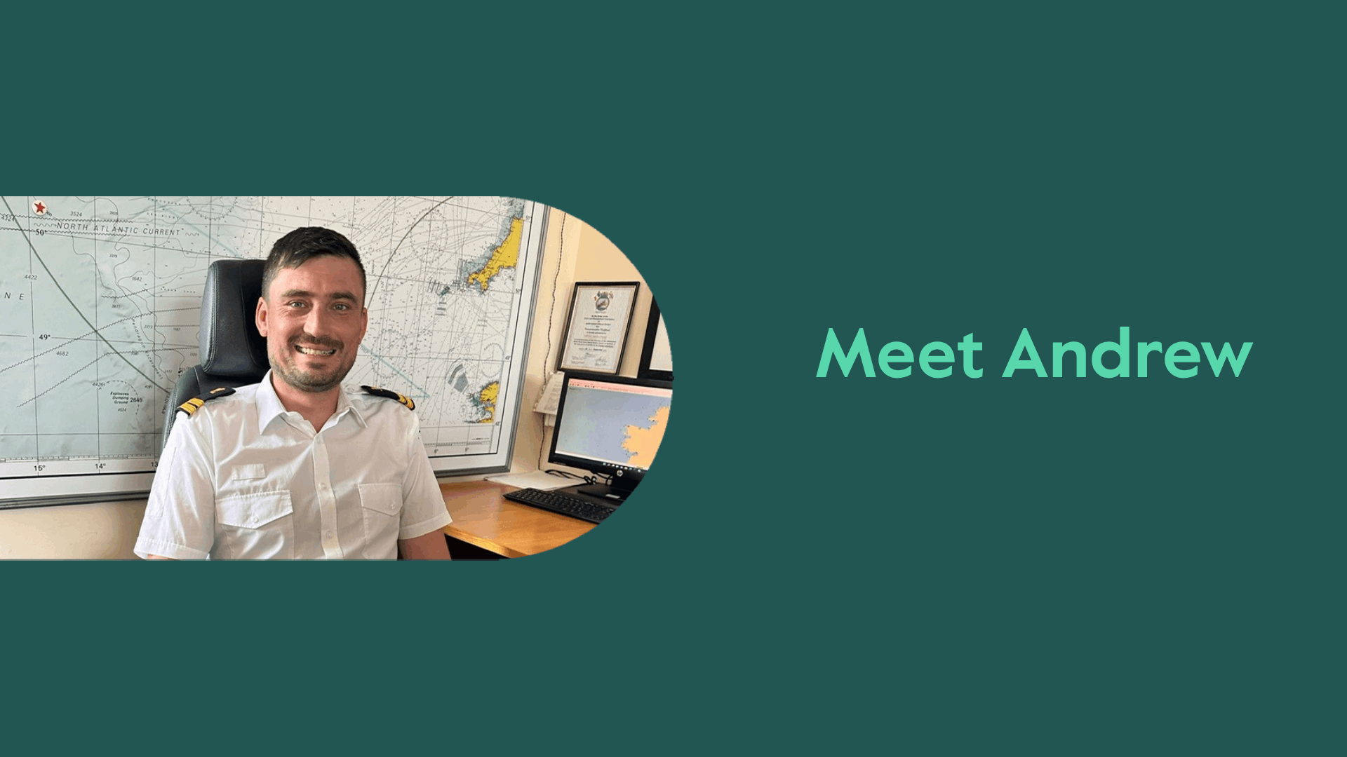 Andrew a watch officer with the Irish Coast Guard